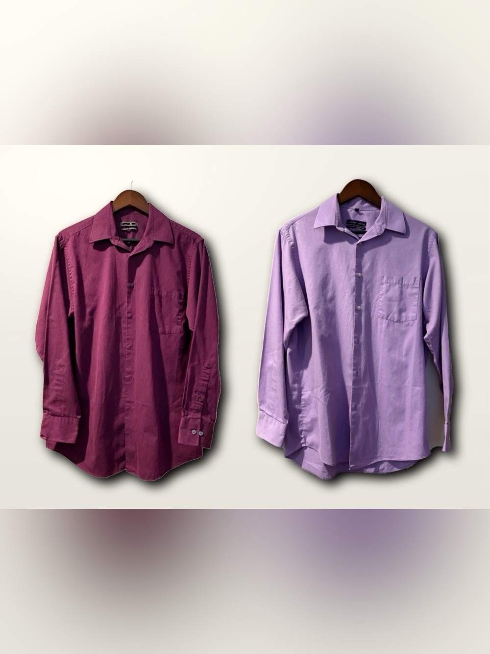Geoffrey Beene Men’s Fine Corduroy Shirts Lot of 2 Size 15.5 32-33